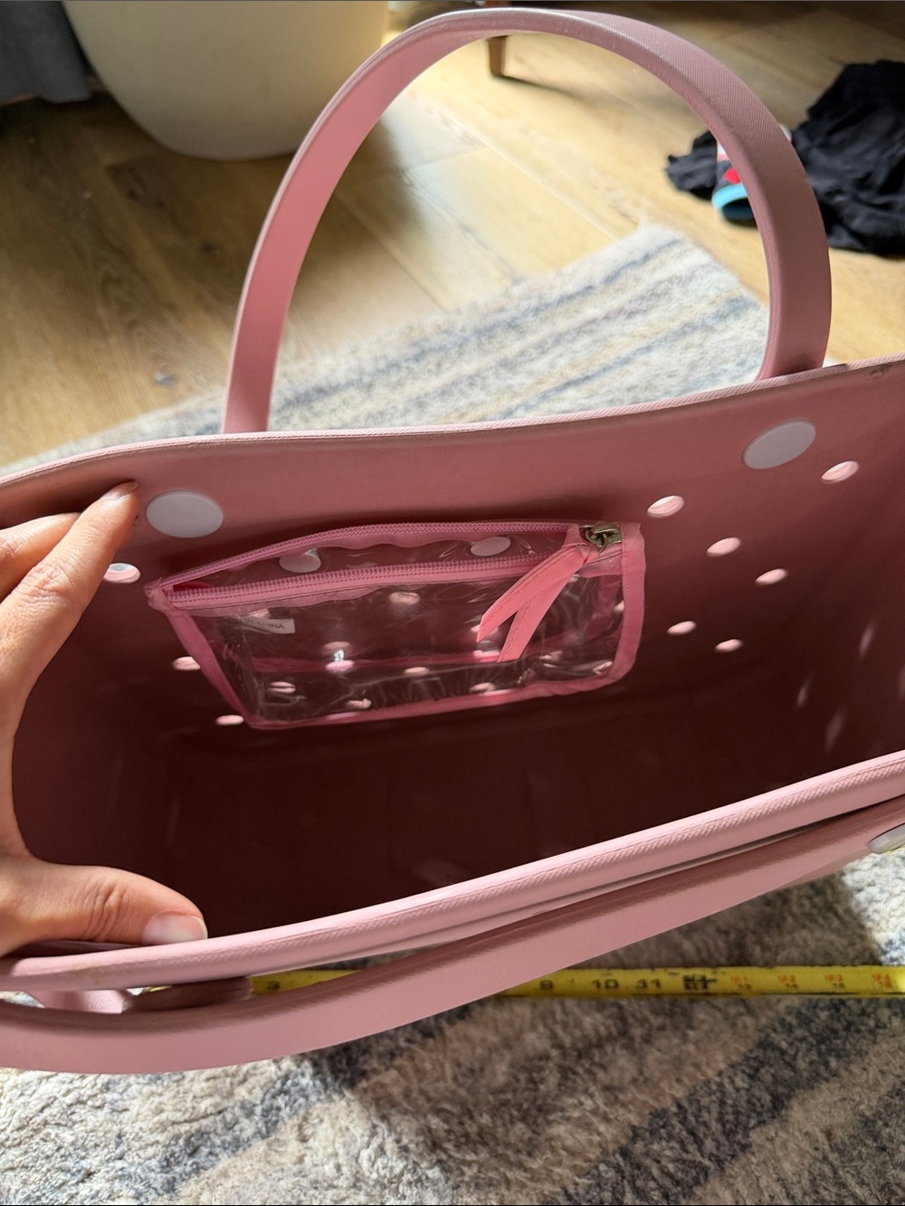 BOGG BAG Pink Perforated Tote - Picture 4 of 7